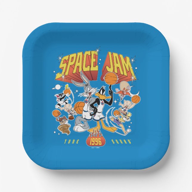 SPACE JAM™ TUNE SQUAD™ 1996 Graphic Paper Plate (Front)