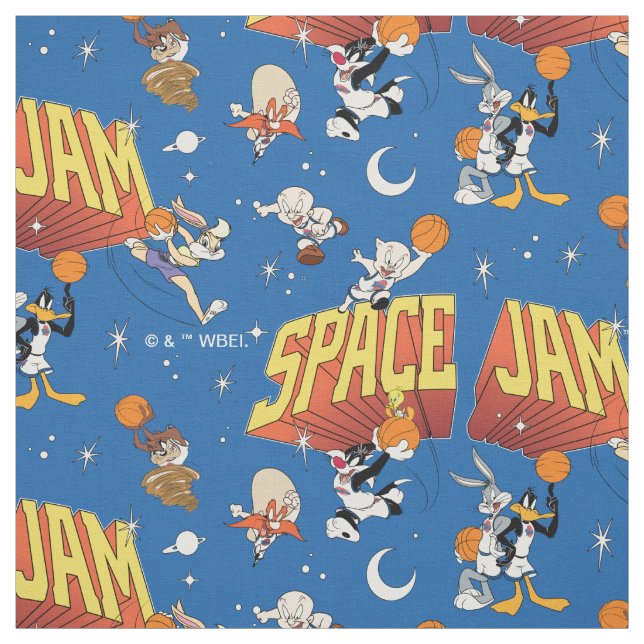 SPACE JAM™ TUNE SQUAD™ Outter Space Pattern Fabric (Swatch)