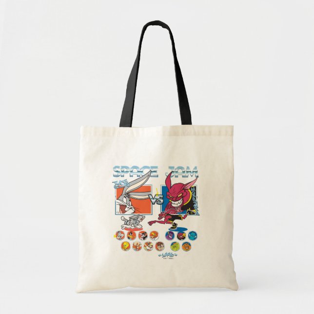 SPACE JAM™ TUNE SQUAD™ VS Monstars Roster Graphic Tote Bag (Front)