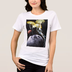 Space Jellyfish Women Tri-Blend Shirt