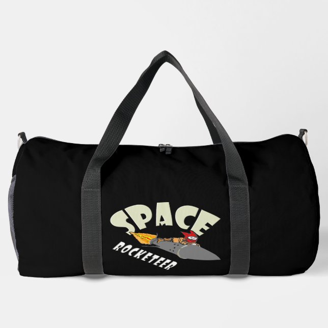 Space journey of a rocketeer  duffle bag (Back)