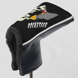 Space journey of a rocketeer golf head cover