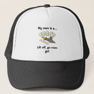 Space journey of a rocketeer trucker hat