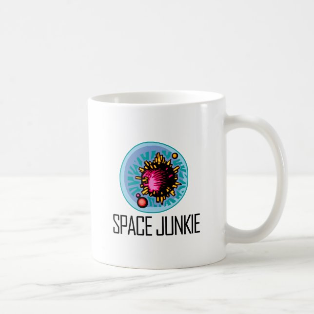 Space Junkie Asteroid Coffee Mug (Right)