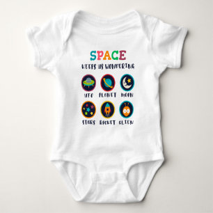 Space keeps us wondering baby bodysuit