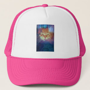 Space Kitty Says Read My Eyes Trucker Hat