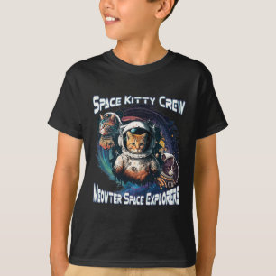 Space Kitty Space Explorers Cute Kitty In Space Ca T-Shirt
