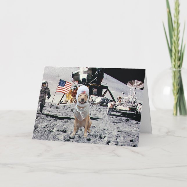 Space Lab Birthday Card (Front)