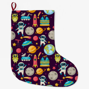 Space Large Christmas Stocking