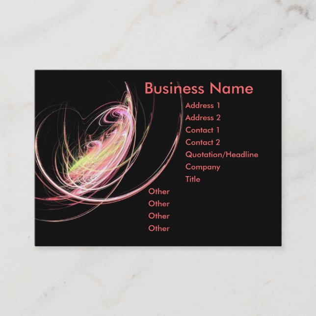 Space Light Business Card (Front)