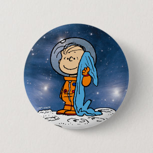 SPACE   Linus Astronaut 2 Inch Round Button