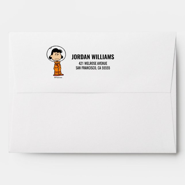 SPACE | Lucy Astronaut Envelope (Back (Top Flap))