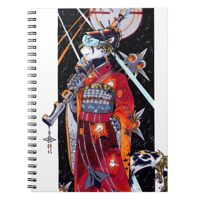 Space Marine Kimono Jaguar Notebook! Notebook (Front)