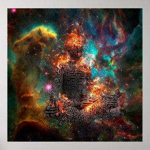 Space Meditation Poster