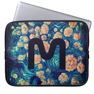 Space Mimosa Golden Nebula Blossom and your letter Laptop Sleeve