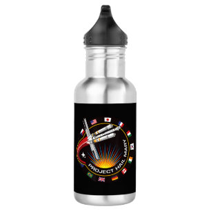 Space Mission Patch 532 Ml Water Bottle
