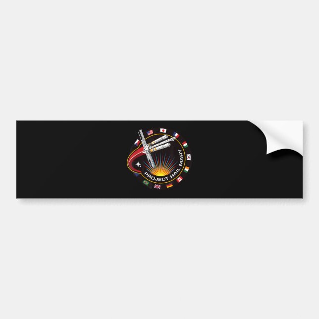 Space Mission Patch Bumper Sticker (Front)