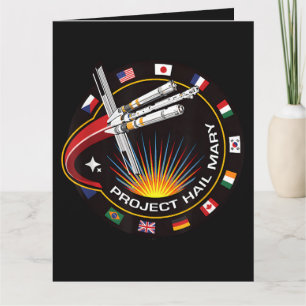 Space Mission Patch Card