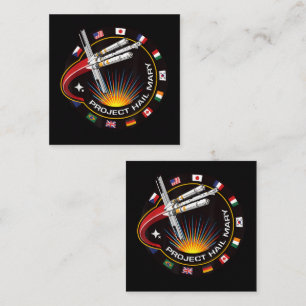 Space Mission Patch Enclosure Card