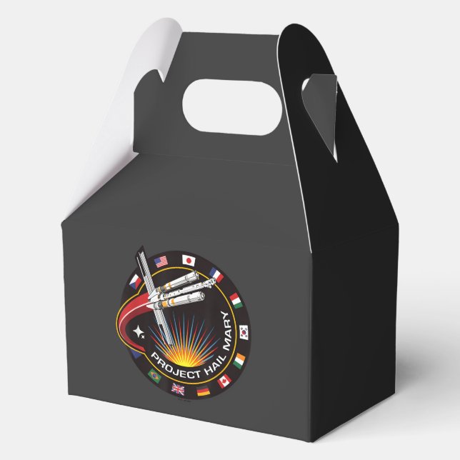 Space Mission Patch Favor Box (Front)
