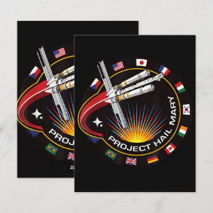Space Mission Patch Holiday Card