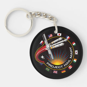 Space Mission Patch Keychain
