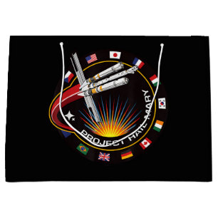 Space Mission Patch Large Gift Bag