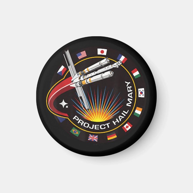 Space Mission Patch Magnet (Front)