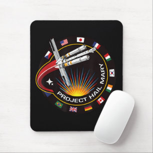 Space Mission Patch Mouse Pad
