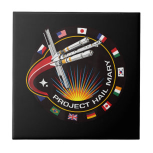 Space Mission Patch Tile