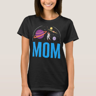 Space Mom Outer Space Astronaut Party Alien Matchi T-Shirt