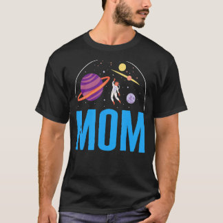 Space Mom Outer Space Astronaut Party Alien Matchi T-Shirt