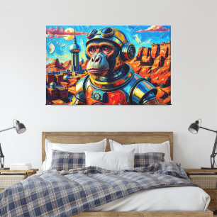 SPACE MONKEY-7 CANVAS PRINT