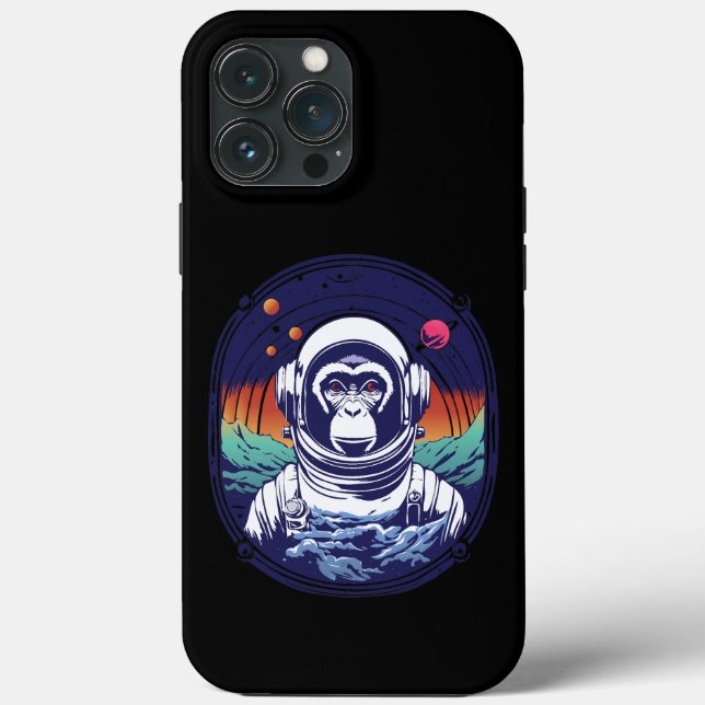 Space Monkey Astronaut Case-Mate iPhone Case (Back)