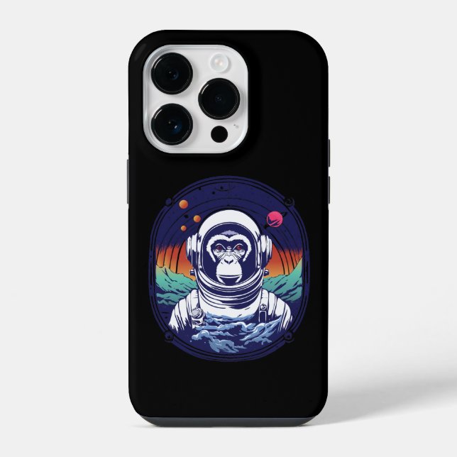 Space Monkey Astronaut iPhone Case (Back)