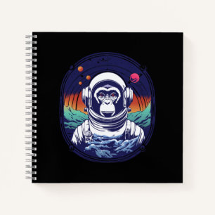 Space Monkey Astronaut Notebook