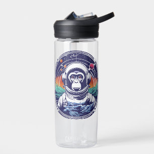 Space Monkey Astronaut Water Bottle
