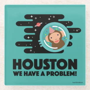 Space Monkey Glass Coaster