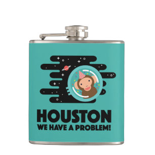 Space Monkey Hip Flask