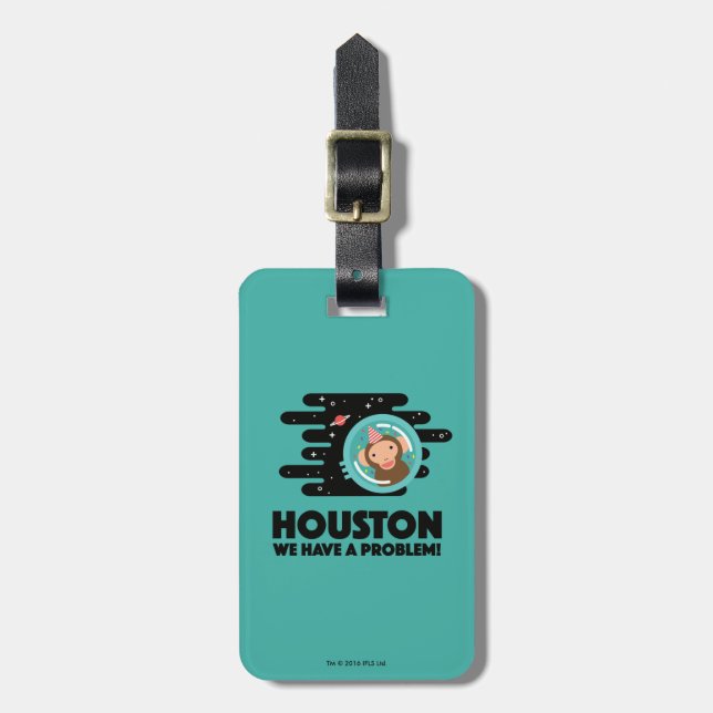 Space Monkey Luggage Tag (Front Vertical)
