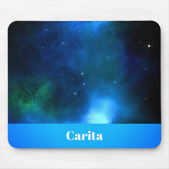 Space Monogram Mouse Pad (Front)