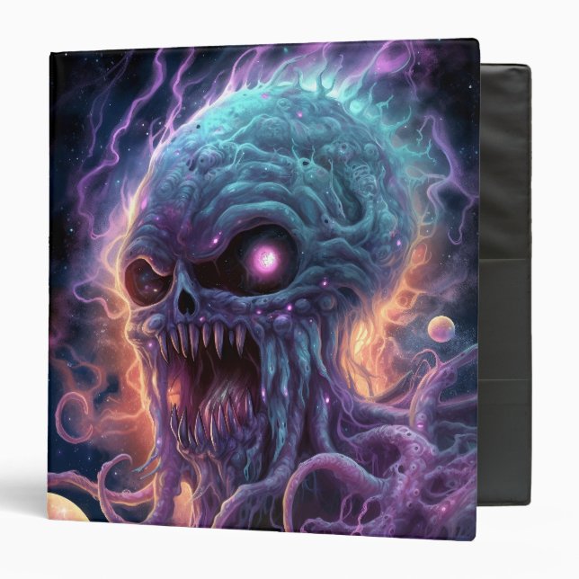 Space Monster Horror Art Binder (Front/Inside)