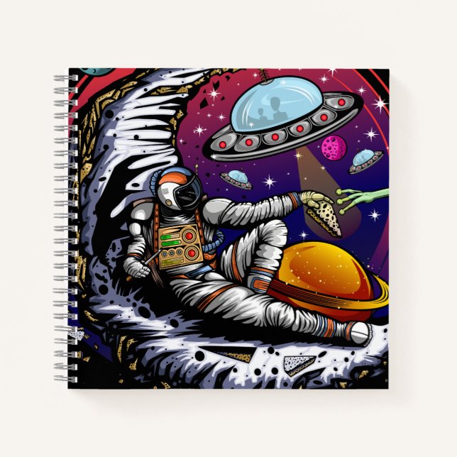 Space Moon Cheese Notebook (Front)