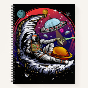 Space Moon Cheese Notebook