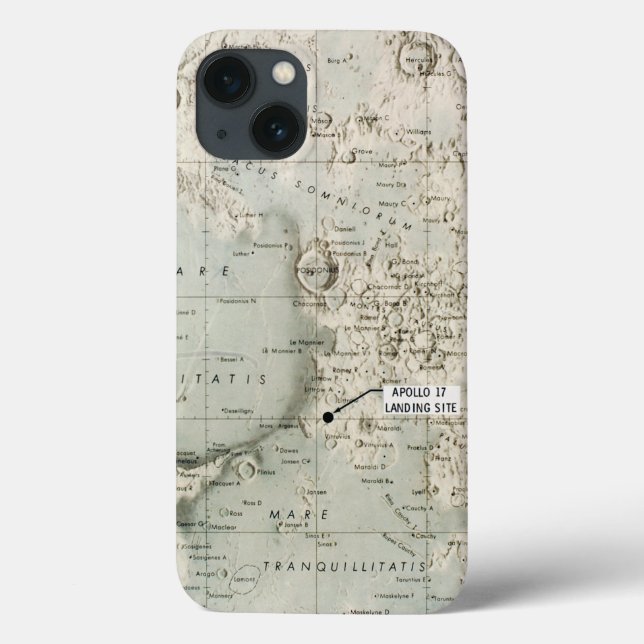 SPACE: MOON MAP, 1972 Case-Mate iPhone CASE (Back)