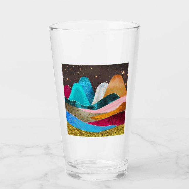 Space Mountains Glass (Front)