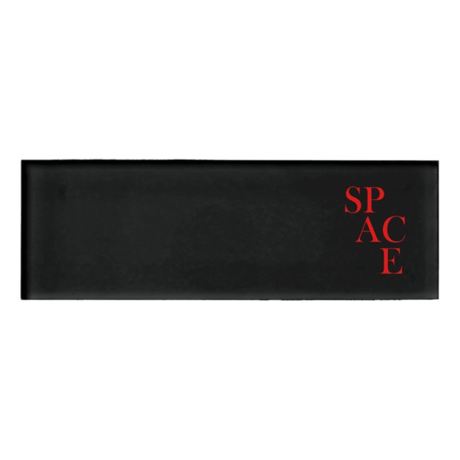 Space Name Tag  (Front)