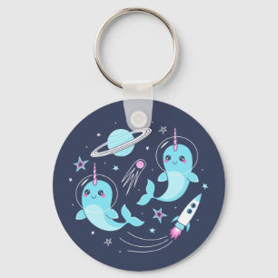 Space Narwhals Keychain