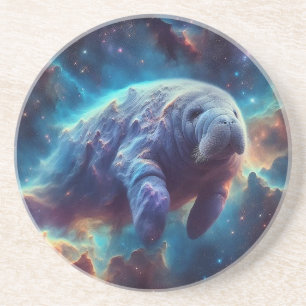 Space Nebula Manatee Coaster