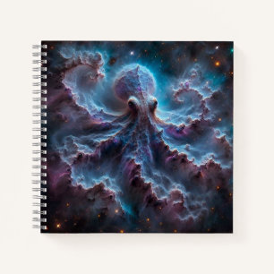 Space Nebula Octopus Notebook